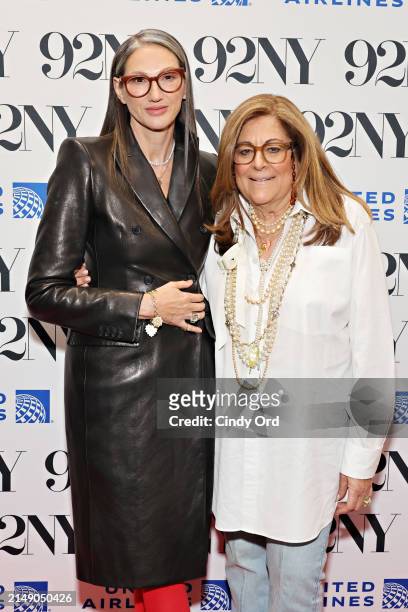 Jenna Lyons and Fern Mallis attend 'XYZ Presents: Fashion Icons with Fern Mallis: Jenna Lyons' at 92NY on April 17, 2024 in New York City.