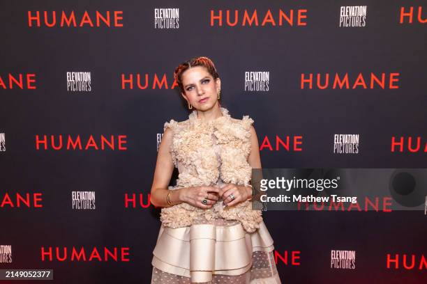 Director Caitlin Cronenberg attends the World Premiere of "Humane" at Cineplex Cinemas Varsity and VIP on April 17, 2024 in Toronto, Ontario.