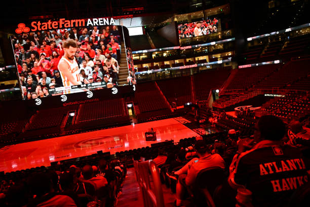 GA: Fans Attend Watch Party For Atlanta Hawks v Chicago Bulls - Play-In Tournament Game