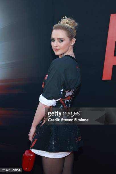 Kathryn Newton attends the Los Angeles premiere of Universal Pictures "Abigail" at Regency Village Theatre on April 17, 2024 in Los Angeles,...