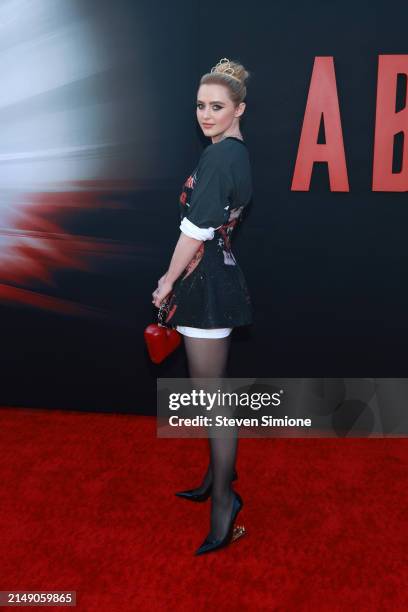 Kathryn Newton attends the Los Angeles premiere of Universal Pictures "Abigail" at Regency Village Theatre on April 17, 2024 in Los Angeles,...