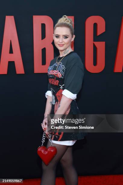 Kathryn Newton attends the Los Angeles premiere of Universal Pictures "Abigail" at Regency Village Theatre on April 17, 2024 in Los Angeles,...