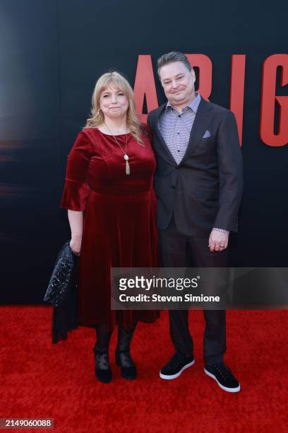 Guy Busick attends the Los Angeles premiere of Universal Pictures "Abigail" at Regency Village Theatre on April 17, 2024 in Los Angeles, California.