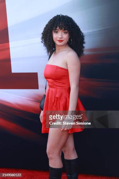 Soley Liboy attends the Los Angeles premiere of Universal Pictures "Abigail" at Regency Village Theatre on April 17, 2024 in Los Angeles, California.