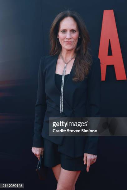 Annabeth Gish attends the Los Angeles premiere of Universal Pictures "Abigail" at Regency Village Theatre on April 17, 2024 in Los Angeles,...
