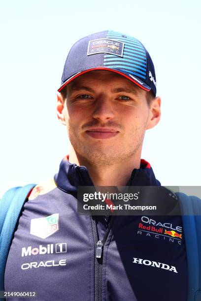 Max Verstappen of the Netherlands and Oracle Red Bull Racing walks in the Paddock during previews ahead of the F1 Grand Prix of China at Shanghai...