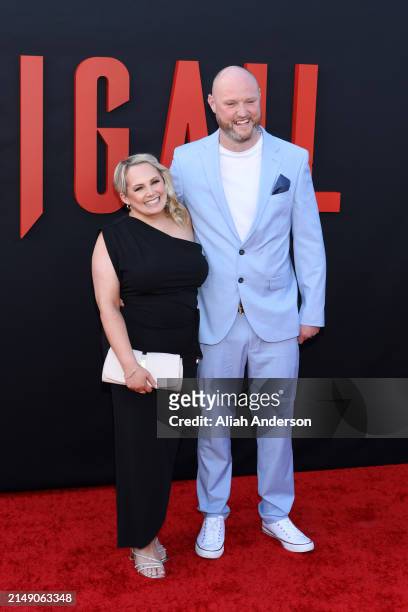 Eimear Shields and Stephen Shields attend the Los Angeles premiere of Universal Pictures "Abigail" at Regency Village Theatre on April 17, 2024 in...