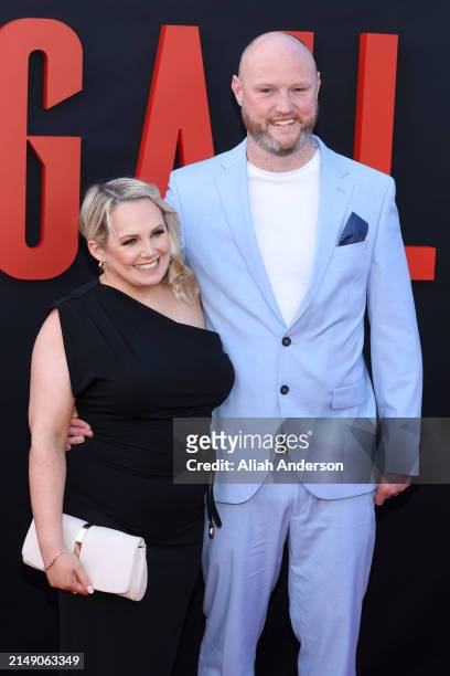 Eimear Shields and Stephen Shields attend the Los Angeles premiere of Universal Pictures "Abigail" at Regency Village Theatre on April 17, 2024 in...