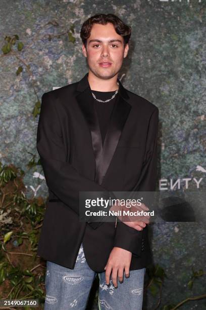 Brad Riches attends the FENTY x PUMA Creeper Phatty Earth Tone Launch Party at Tobacco Dock on April 17, 2024 in London, England.