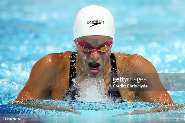 Kaylee McKeown competes in the Women’s 400m Individual Medley Final during the 2024 Australian Open Swimming Championships at Gold Coast Aquatic...