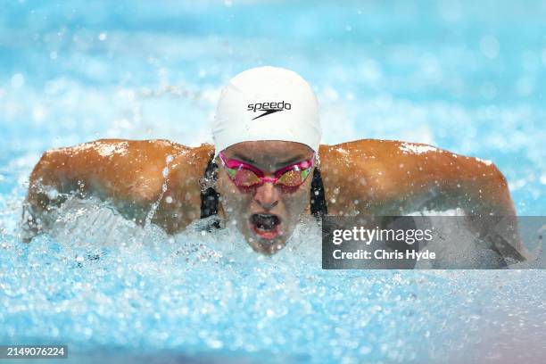 Kaylee McKeown competes in the Women’s 400m Individual Medley Final during the 2024 Australian Open Swimming Championships at Gold Coast Aquatic...