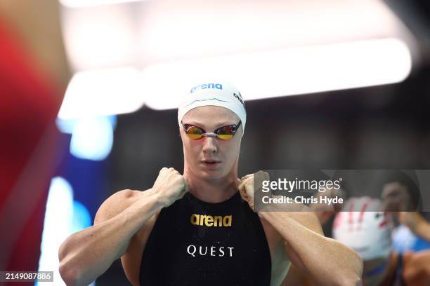 Cate Campbell looks on ahead of the Women’s 50m Freestyle Final during the 2024 Australian Open Swimming Championships at Gold Coast Aquatic Centre...