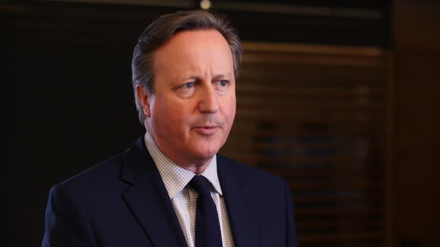 ISR: UK Foreign Secretary David Cameron says Israel's response to Iran should aim to de-escalate conflict
