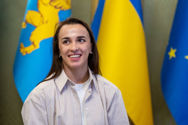 UKR: Olympics Participant From Ukraine Oksana Livach Visited Lviv