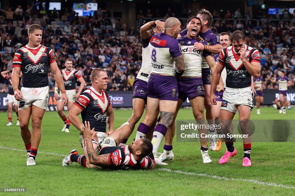 NRL Rd 7 - Roosters v Storm