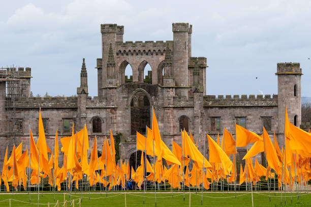GBR: Steve Messam Installation 'OR' Is Revealed On the South Lawns at Lowther Castle