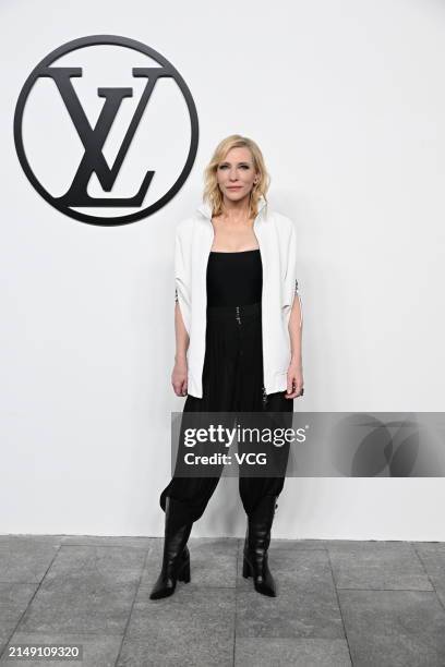 Australian actress Cate Blanchett attends Louis Vuitton Women's Voyager Pre-Fall 2024 Collection Show on April 18, 2024 in Shanghai, China.