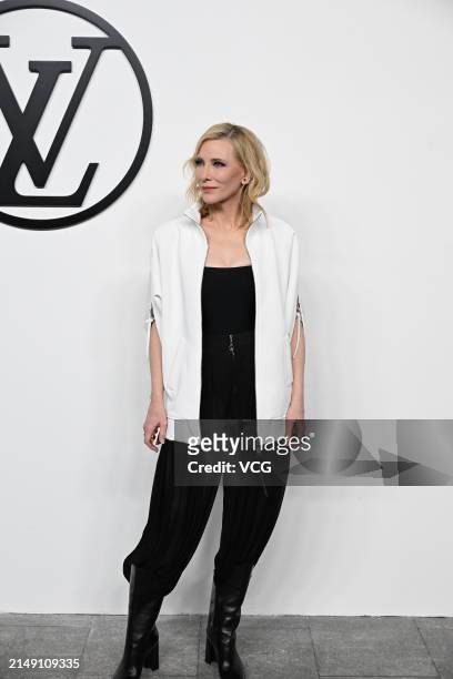 Australian actress Cate Blanchett attends Louis Vuitton Women's Voyager Pre-Fall 2024 Collection Show on April 18, 2024 in Shanghai, China.