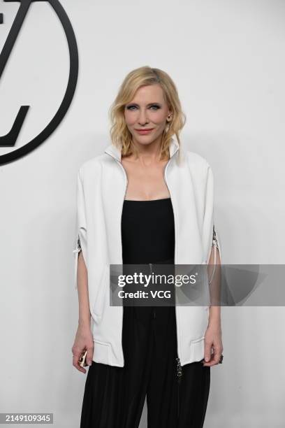 Australian actress Cate Blanchett attends Louis Vuitton Women's Voyager Pre-Fall 2024 Collection Show on April 18, 2024 in Shanghai, China.