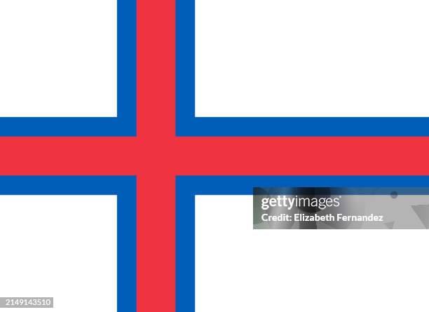 flag of feroes islands - faroe islands flag stock pictures, royalty-free photos & images