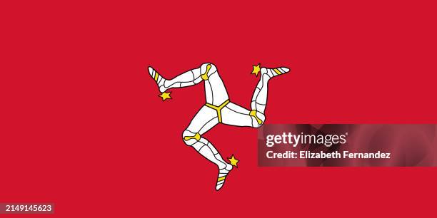 flag of the isle of man - flag of isle of man stock pictures, royalty-free photos & images