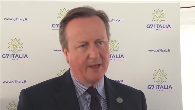 ITA: David Cameron Delivers Statement At G7 Foreign Ministers Summit In Capri