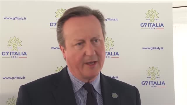 ITA: David Cameron Delivers Statement At G7 Foreign Ministers Summit In Capri