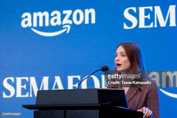 Rachel Oppenheim, Chief Revenue Officer, Semafor speaks at The Semafor 2024 World Economy Summit on April 18, 2024 in Washington, DC.