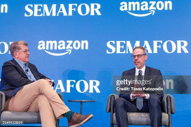 Steve Clemons, Founding Editor-at-Large, Semafor and David Zapolsky, Senior Vice President, Global Public Policy & General Counsel, Amazon at The...