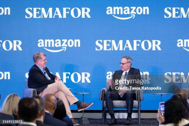 Steve Clemons, Founding Editor-at-Large, Semafor and David Zapolsky, Senior Vice President, Global Public Policy & General Counsel, Amazon at The...