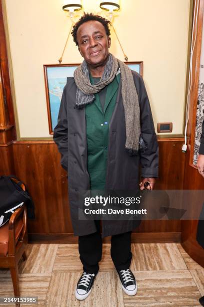John Akomfrah attends the Burberry party at Harry’s Bar during the opening week of the 60th International Art Exhibition, La Biennale di Venezia, on...