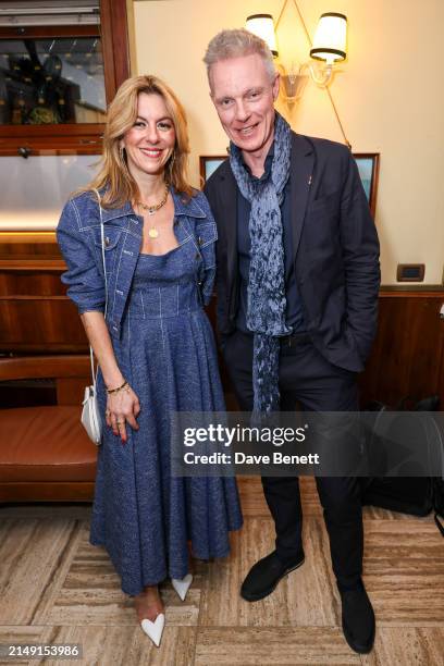 Christina Makris and Tim Marlow attend the Burberry party at Harry’s Bar during the opening week of the 60th International Art Exhibition, La...