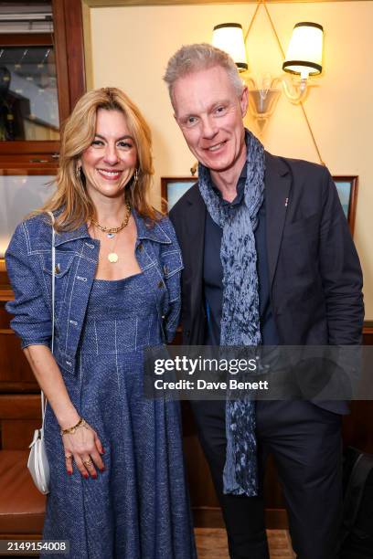 Christina Makris and Tim Marlow attend the Burberry party at Harry’s Bar during the opening week of the 60th International Art Exhibition, La...