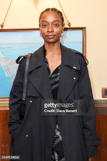 Rhea Dillon attends the Burberry party at Harry’s Bar during the opening week of the 60th International Art Exhibition, La Biennale di Venezia, on...