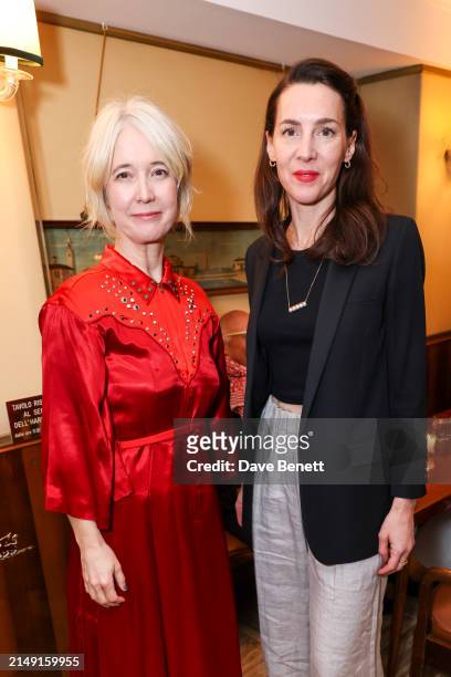 Justine Simons, Deputy Mayor for Culture and the Creative Industries and Victoria Siddall attend the Burberry party at Harry’s Bar during the opening...