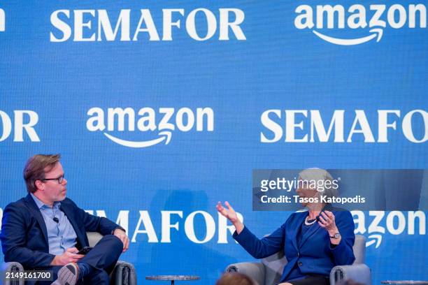 Reed Albergotti, Technology Editor, Semafor and Arati Prabhakar, Director, White House Office of Science and Technology Policychat at The Semafor...