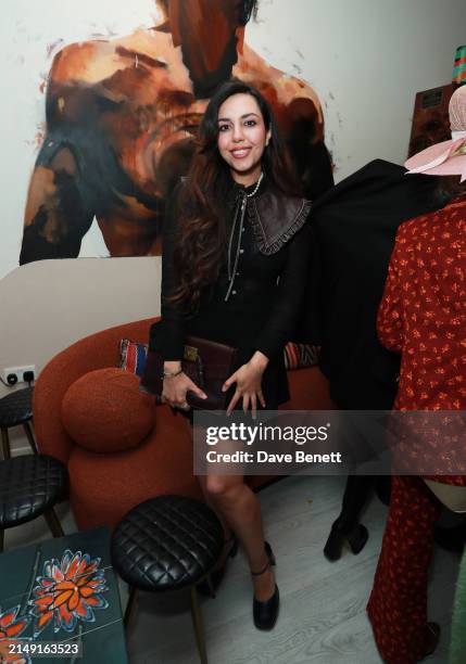 Christabel Milbanke attends Trejo's Tacos VIP launch on April 18, 2024 in London, England.