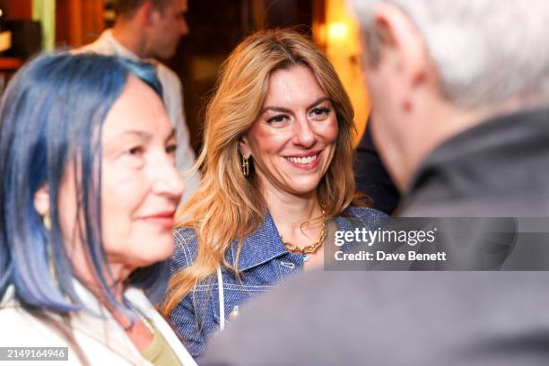 Christina Makris attends the Burberry party at Harry’s Bar during the opening week of the 60th International Art Exhibition, La Biennale di Venezia,...