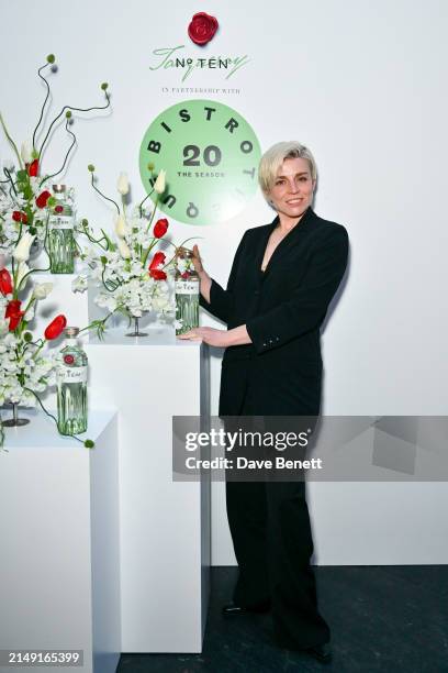 Hanna Hanra attends the launch of BISTROTHEQUE 20: The Season, in partnership with Tanqueray No. TEN, hosted by Lulu Kennedy at Bistrotheque on April...