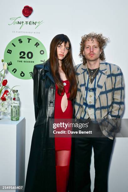 Grace Hartzel and Oliver Hadlee Pearch attend the launch of BISTROTHEQUE 20: The Season, in partnership with Tanqueray No. TEN, hosted by Lulu...