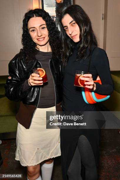 Ancuta Sarca and Nassia Matsa attend the launch of BISTROTHEQUE 20: The Season, in partnership with Tanqueray No. TEN, hosted by Lulu Kennedy at...