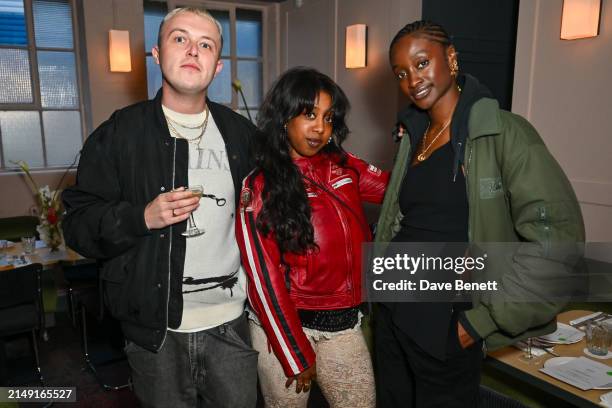 Mikey Pearce, guest and Sienna King attend the launch of BISTROTHEQUE 20: The Season, in partnership with Tanqueray No. TEN, hosted by Lulu Kennedy...