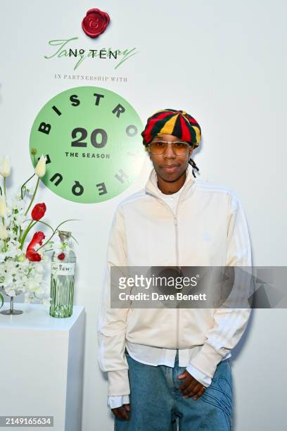 Bailey Obazee attends the launch of BISTROTHEQUE 20: The Season, in partnership with Tanqueray No. TEN, hosted by Lulu Kennedy at Bistrotheque on...