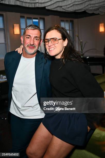 David Waddington and Katie Grand attend the launch of BISTROTHEQUE 20: The Season, in partnership with Tanqueray No. TEN, hosted by Lulu Kennedy at...