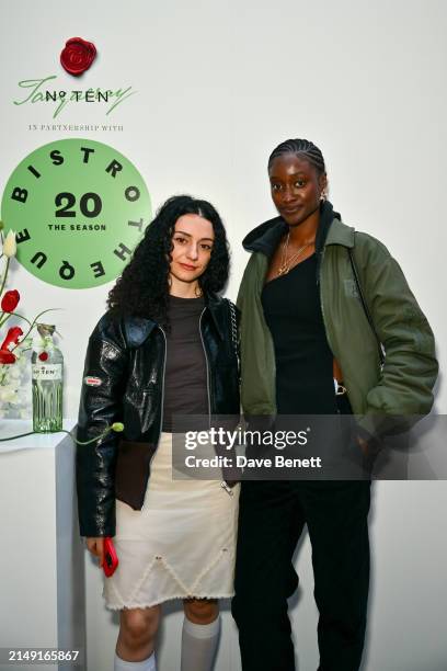 Ancuta Sarca and Sienna King attend the launch of BISTROTHEQUE 20: The Season, in partnership with Tanqueray No. TEN, hosted by Lulu Kennedy at...