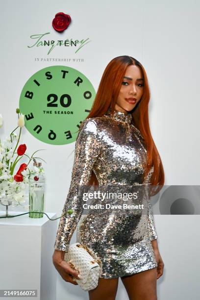 Munroe Bergdorf attends the launch of BISTROTHEQUE 20: The Season, in partnership with Tanqueray No. TEN, hosted by Lulu Kennedy at Bistrotheque on...