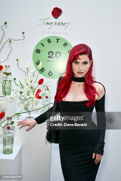 Abby Roberts attends the launch of BISTROTHEQUE 20: The Season, in partnership with Tanqueray No. TEN, hosted by Lulu Kennedy at Bistrotheque on...