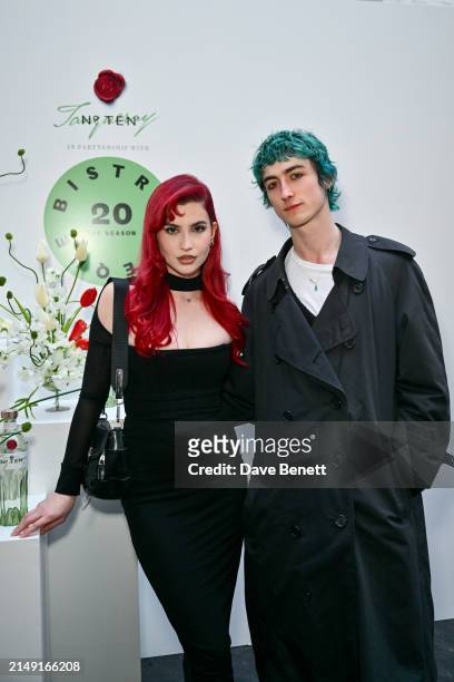 Abby Roberts and Tycho Jones attend the launch of BISTROTHEQUE 20: The Season, in partnership with Tanqueray No. TEN, hosted by Lulu Kennedy at...