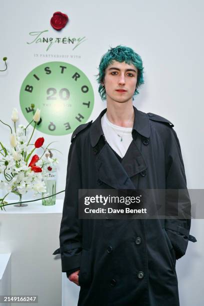Tycho Jones attends the launch of BISTROTHEQUE 20: The Season, in partnership with Tanqueray No. TEN, hosted by Lulu Kennedy at Bistrotheque on April...