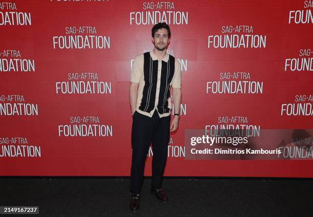 Jonah Hauer-King attends a SAG-AFTRA Foundation Conversation for "The Tattooist Of Auschwitz" at SAG-AFTRA Foundation Robin Williams Center on April...